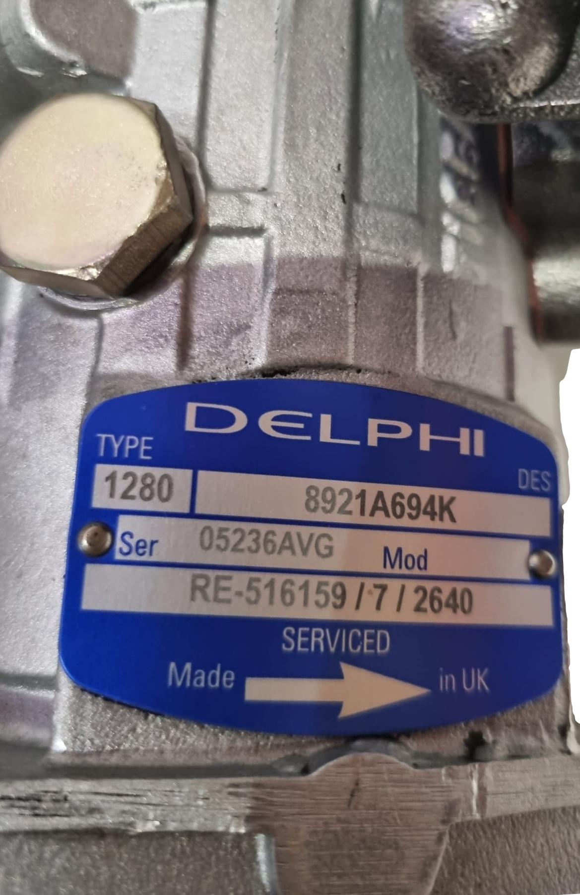 John Deere Delphi/CAV Diesel Fuel Injection Pump 8921A694K RE516159 Exchange Only