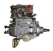 A remanufactured diesel fuel injection pump with various metal components