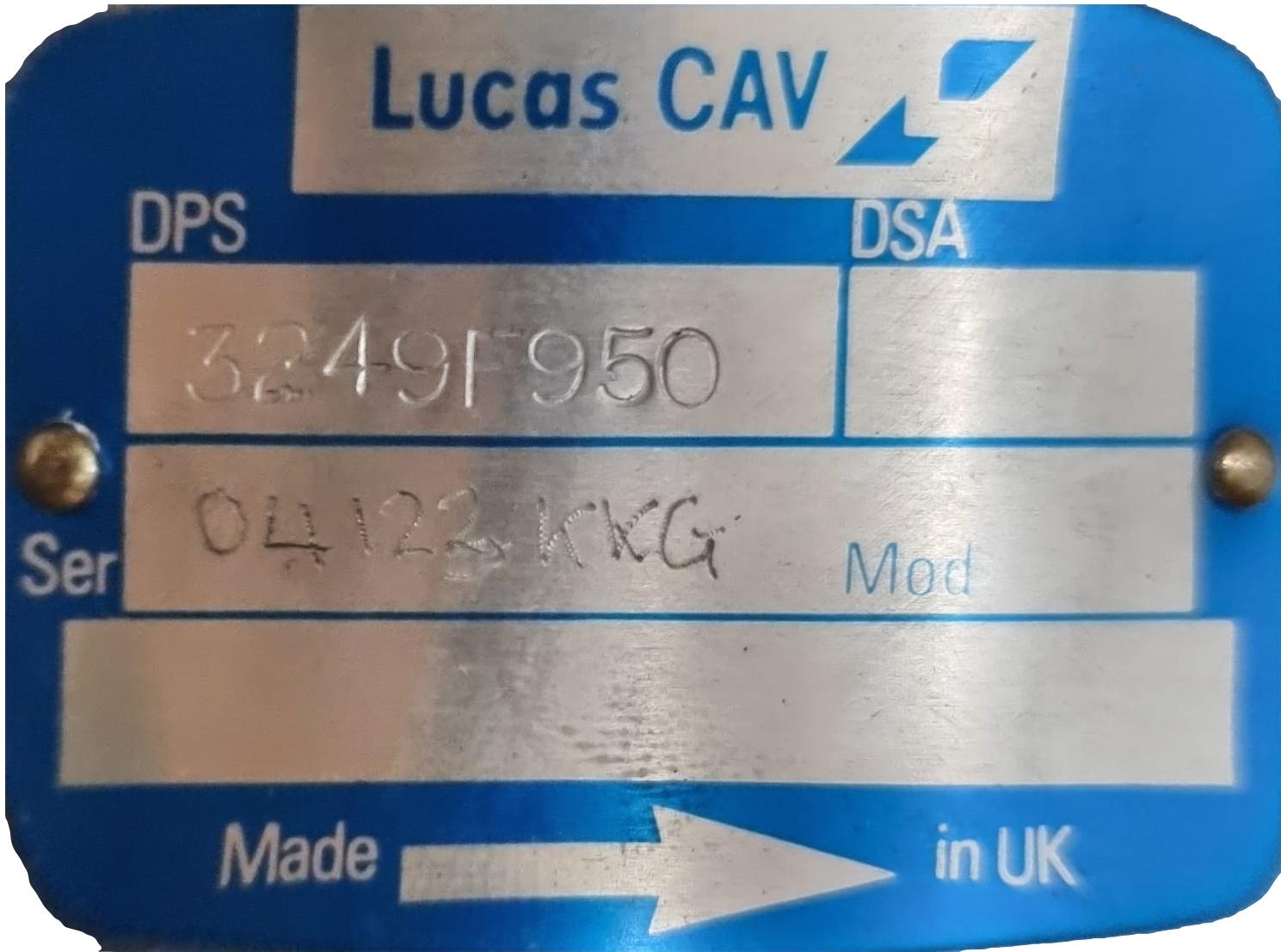 Lucas CAV DPA Diesel Fuel Injection Pump 3249F950