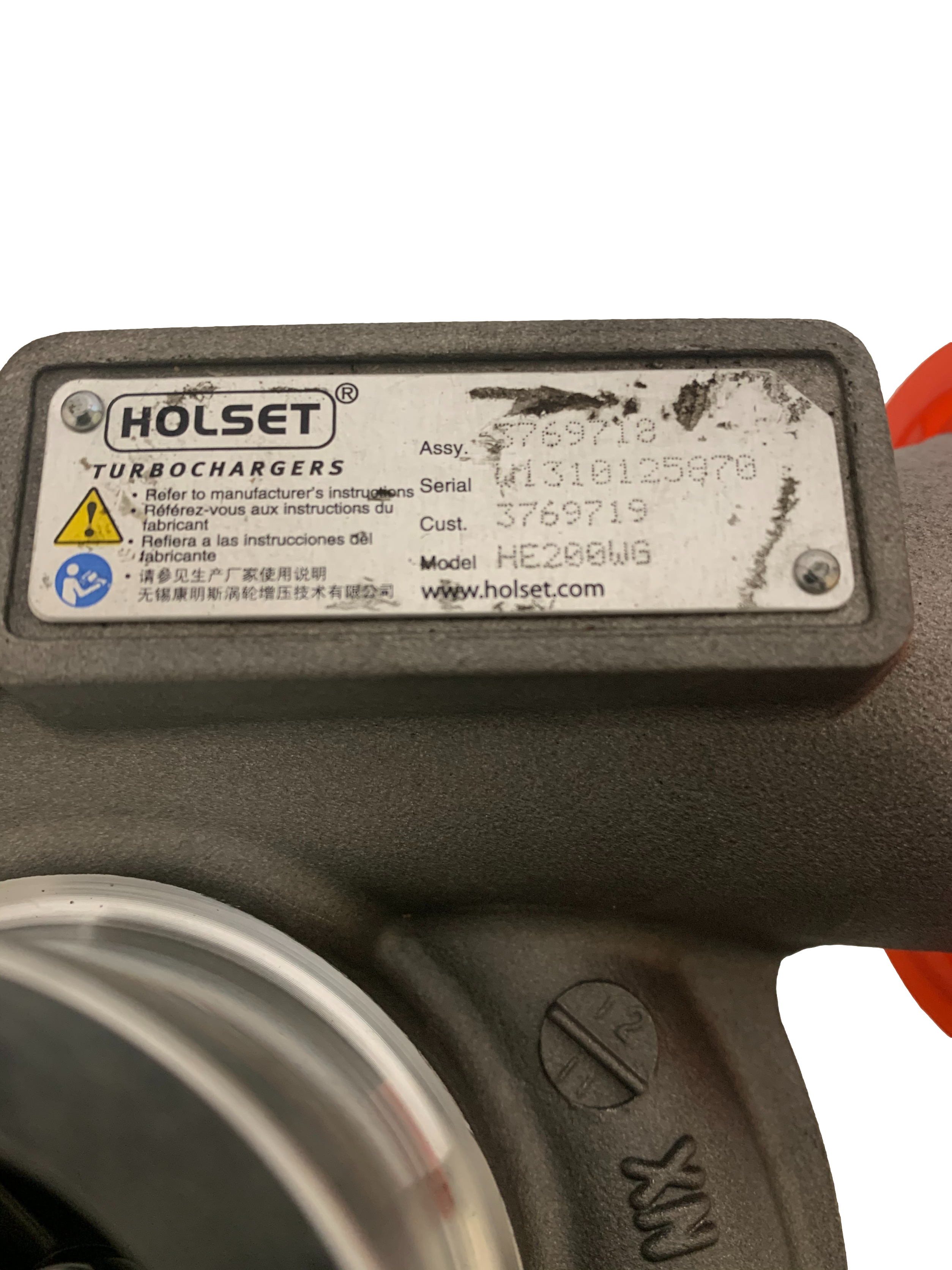 Turbocharger Holset HE200WG 3769719