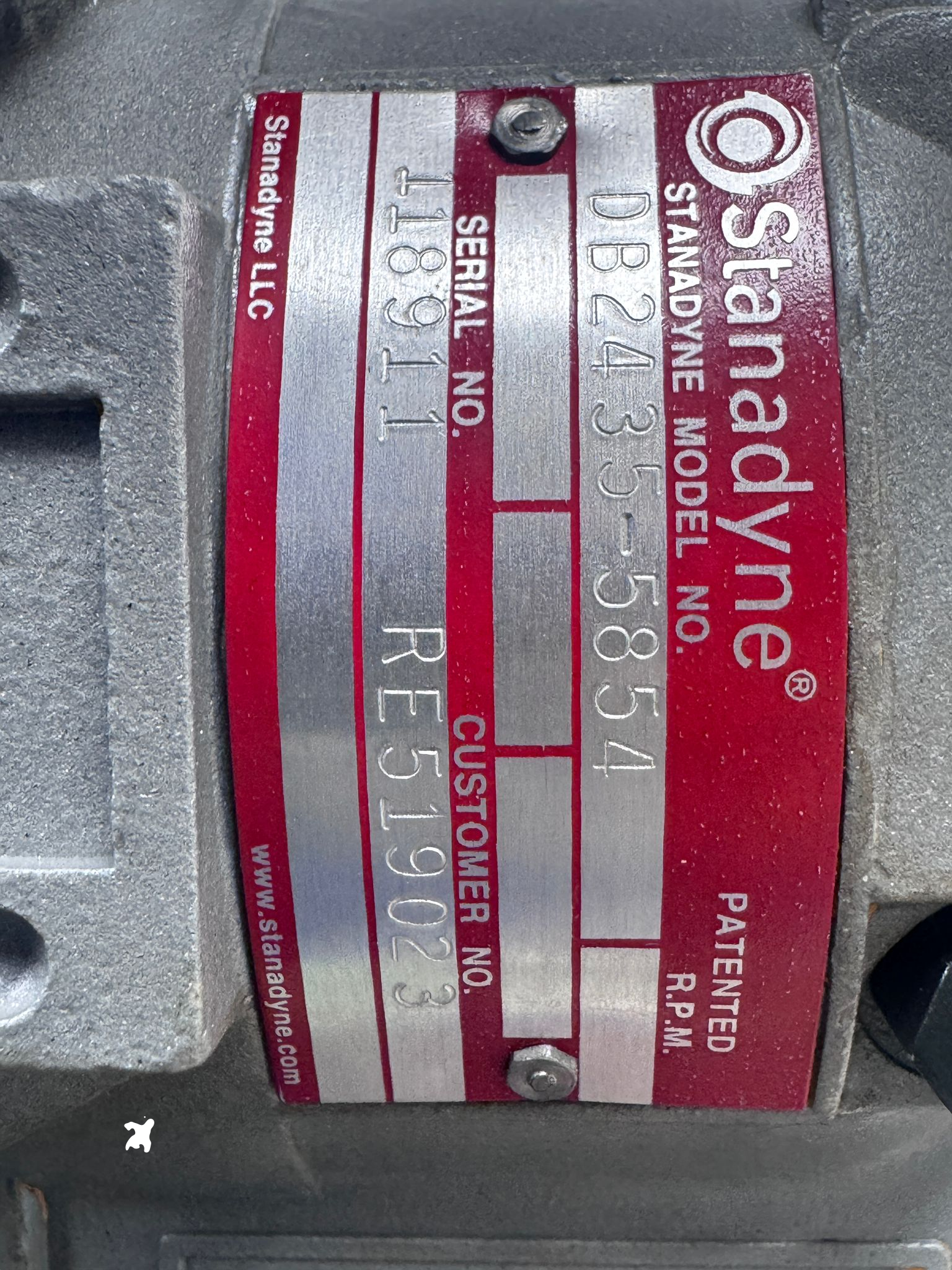 Stanadyne Remanufactured Diesel Fuel Injection Pump DB2435-5854 | John Deere RE519023