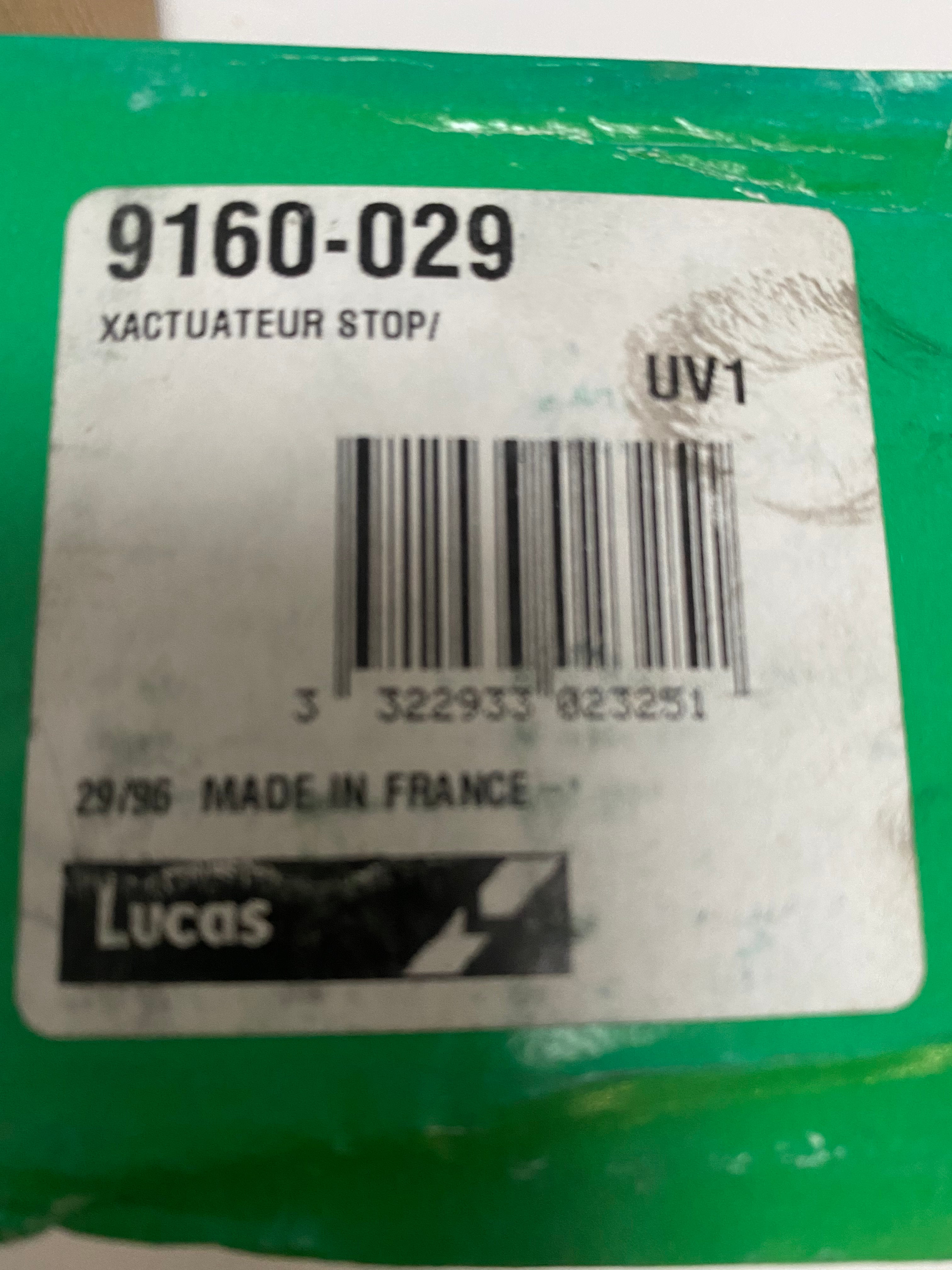 Lucas Actuator Stop 9160-029